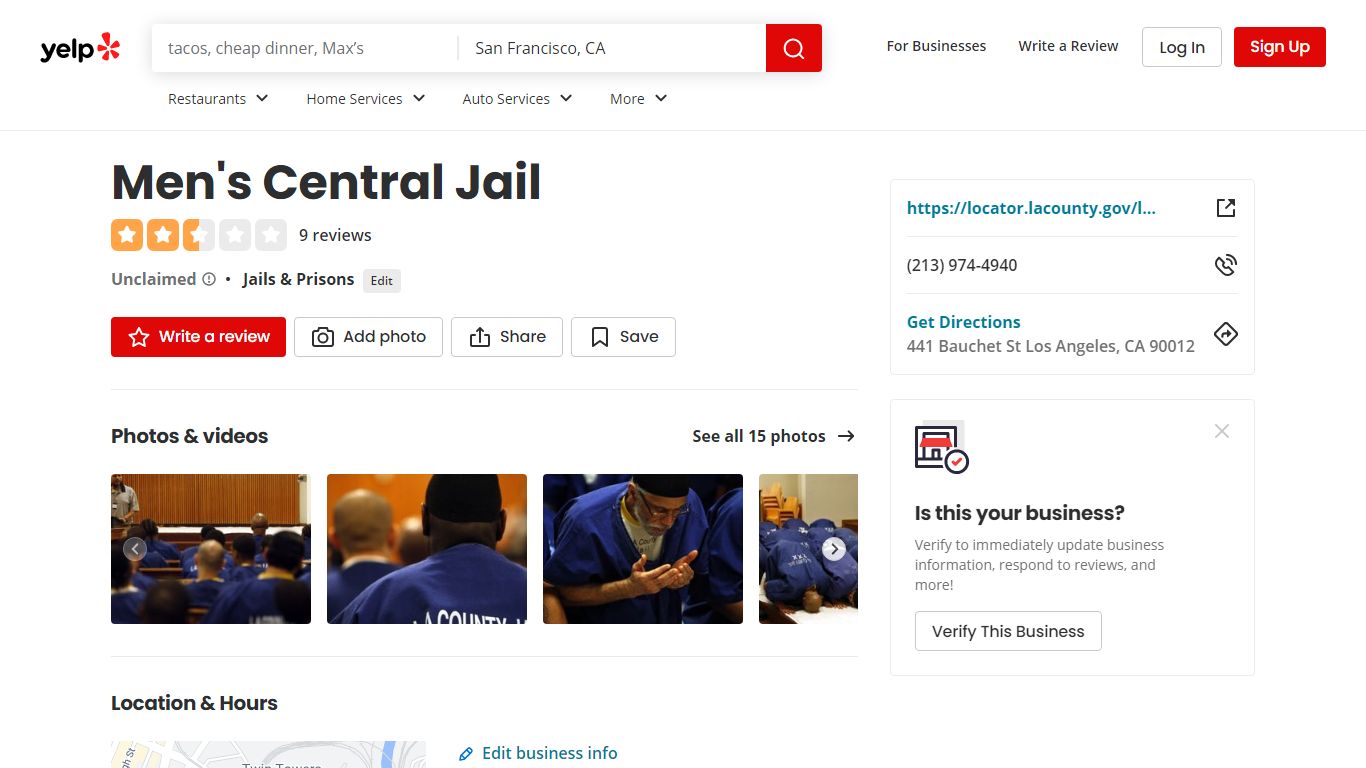 MEN’S CENTRAL JAIL - 15 Photos - Jails & Prisons - Yelp